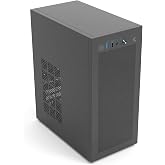 Zalman CUBIX Compact Micro-ATX MATX Mini ITX PC Case with 80mm Fan, Black | Heavy-Duty 0.8T Steel, Fits ATX Power Supply, USB 3.0, 1x 80mm Fan, ITX DTX SFF SFX HTPC Small Form Factor Computer Chassis