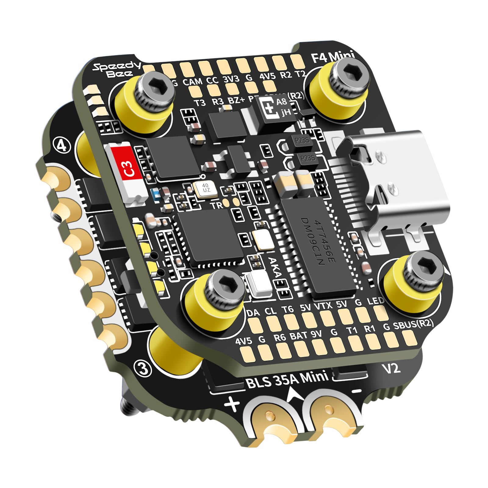Photo 1 of SpeedyBee F405 Mini Flight Controller Stack, 20x20mm, APP Control, Bluetooth Built-in, 35A 4-in-1 BLHeliS ESC Board, Compatible with DJI Air Unit FPV Drone Airplane