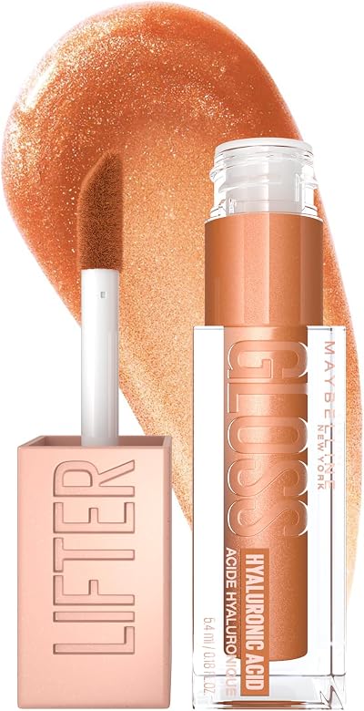 Maybelline Lifter Gloss Bronzed 019 Gold Hyaluronic Acid Hydration Non Sticky