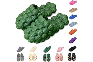 AIMINUO Bubble Slides Slippers for Women Men,Funny Massage Slippers,Golf Ball Slides,Cloud Cushion Thick Sole Spa Slides,Non-slip Stress Relief Reflexology Sandals,Shower Bedroom Slippers