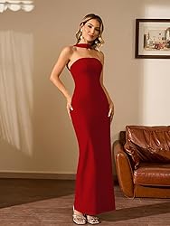 HTZMO Women Elegant Summer Bodycon Maxi Dress