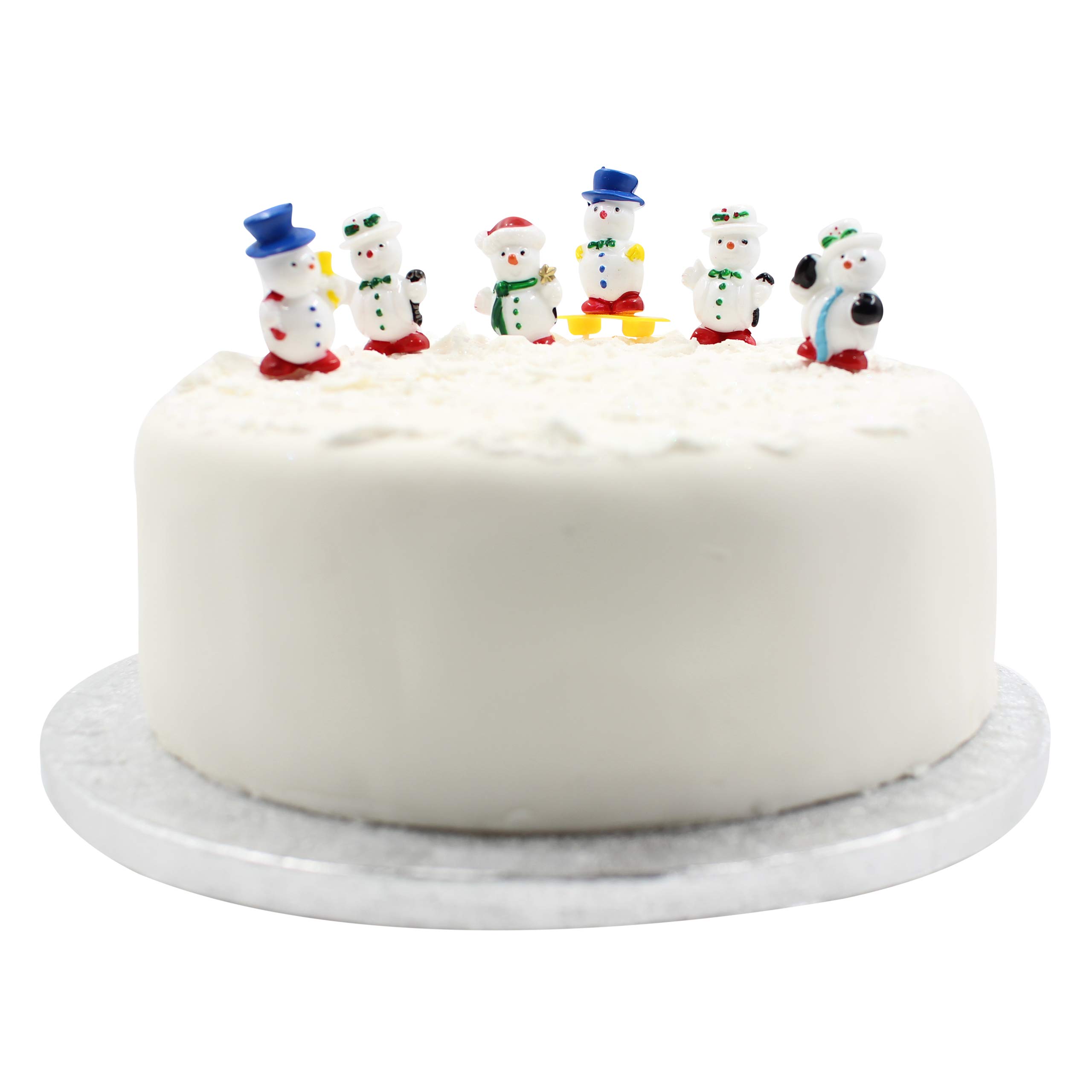 Cake Factory Christmas Cake Decorations Snowman Topper 6pc (snowmen)
