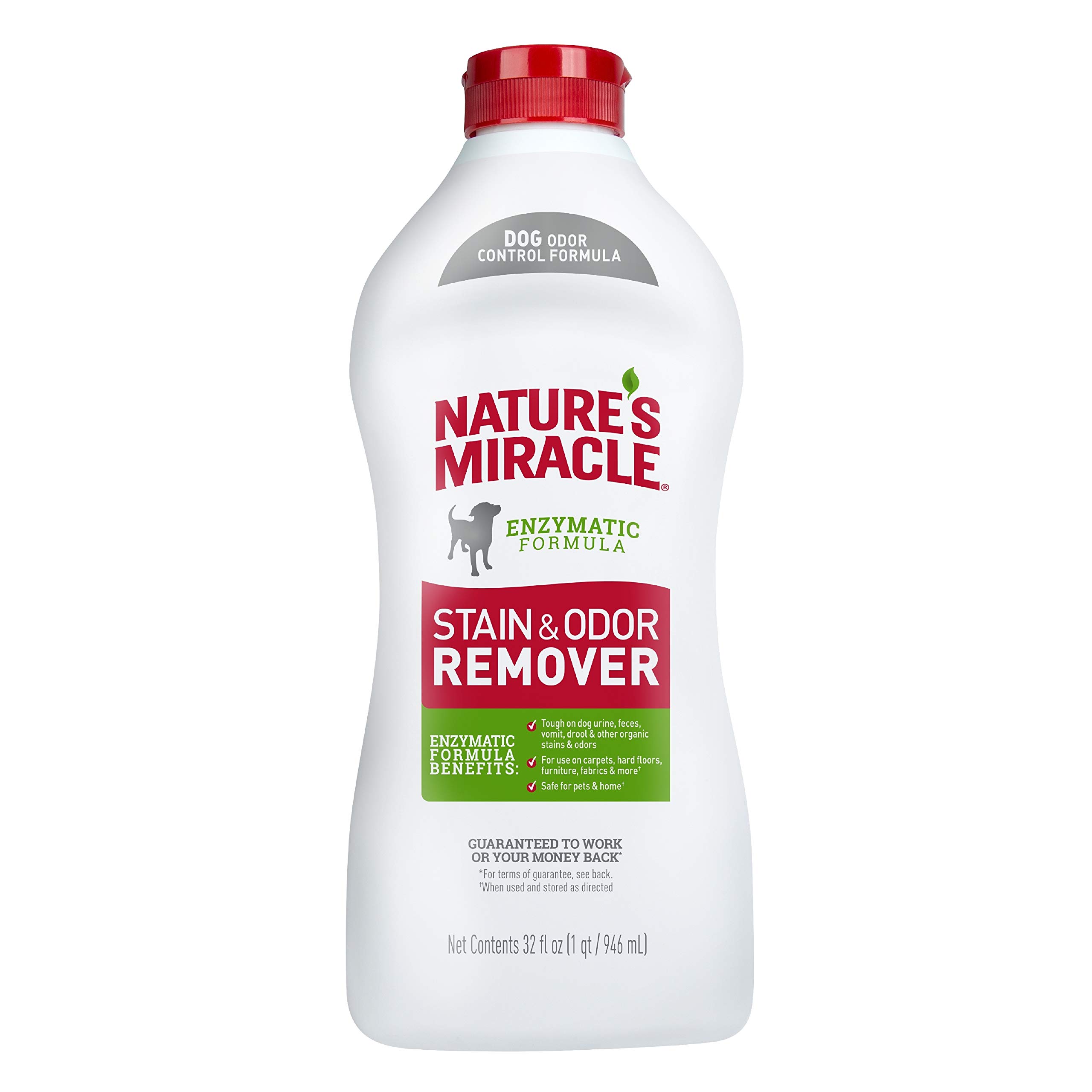 Photo 1 of Nature's Miracle Stain and Odor Remover Dog 32 Ounces, Odor Control Formula, Pour