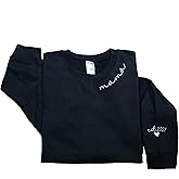 LULLBABYMALL Personalized Embroidered Mama EST Sweatshirt For Women, Mom Custom Gifts for Mother's Day Chirstmas