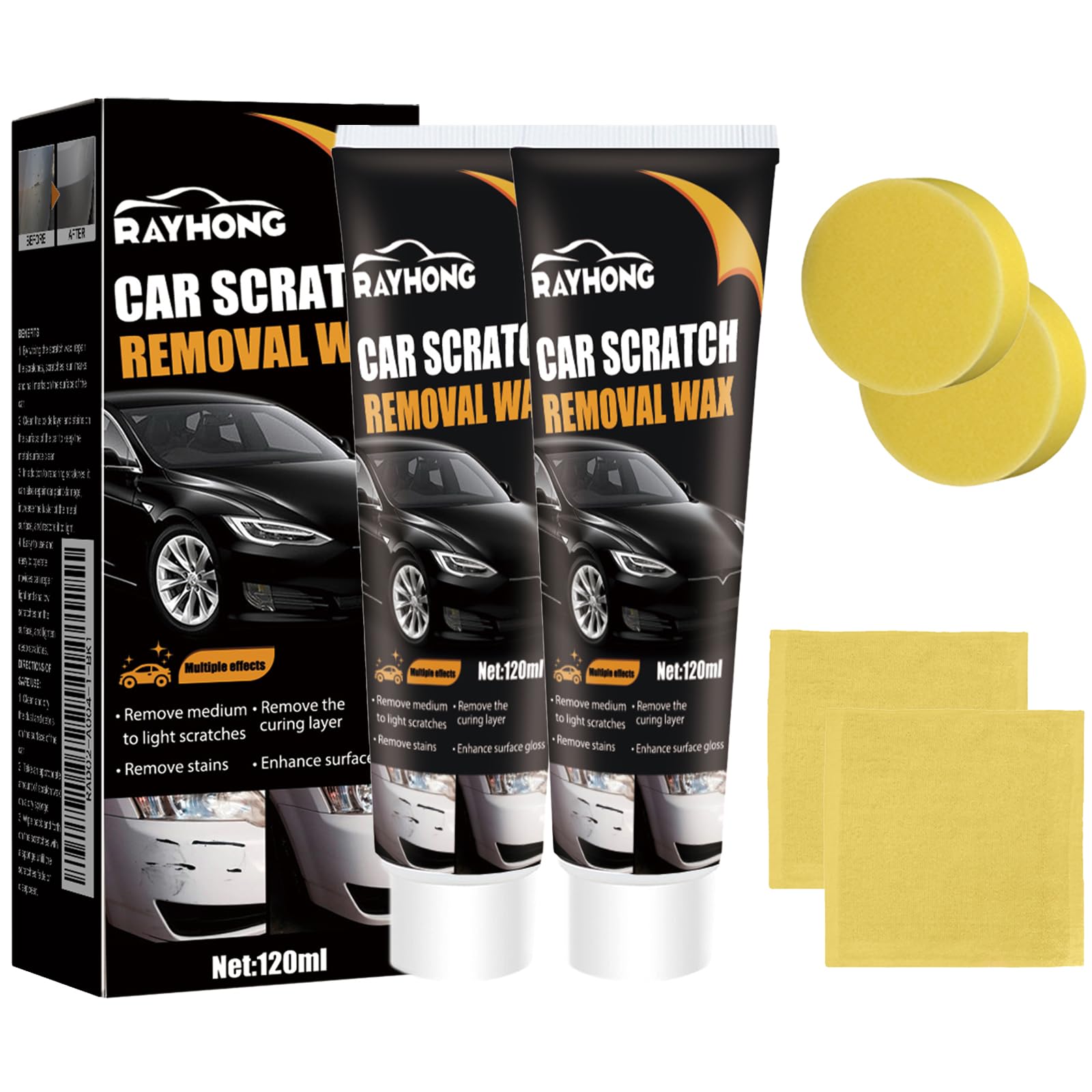 Photo 1 of 2026 Upgraded Scratch Remover for Vehicles, Car Scratch Remover with Wipe and Sponge, Car Scratch Repair Kit for Deep Scratches, Easy to Use and Effective for Car Paint Polishing & Repair