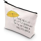WCGXKO Tv Show Gift TV Fans Gift TV Merchandise Zipper Pouch Makeup Bag (LIVES HAPPEN)