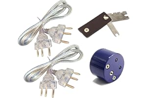 LEONARK Fencing Foil & Epee & Saber Equipment Kit - Universal Body Cords Mask Cords (Clear Wire), Foil Tape Fencing Tester Epee Gap Gauge for Training & Competition