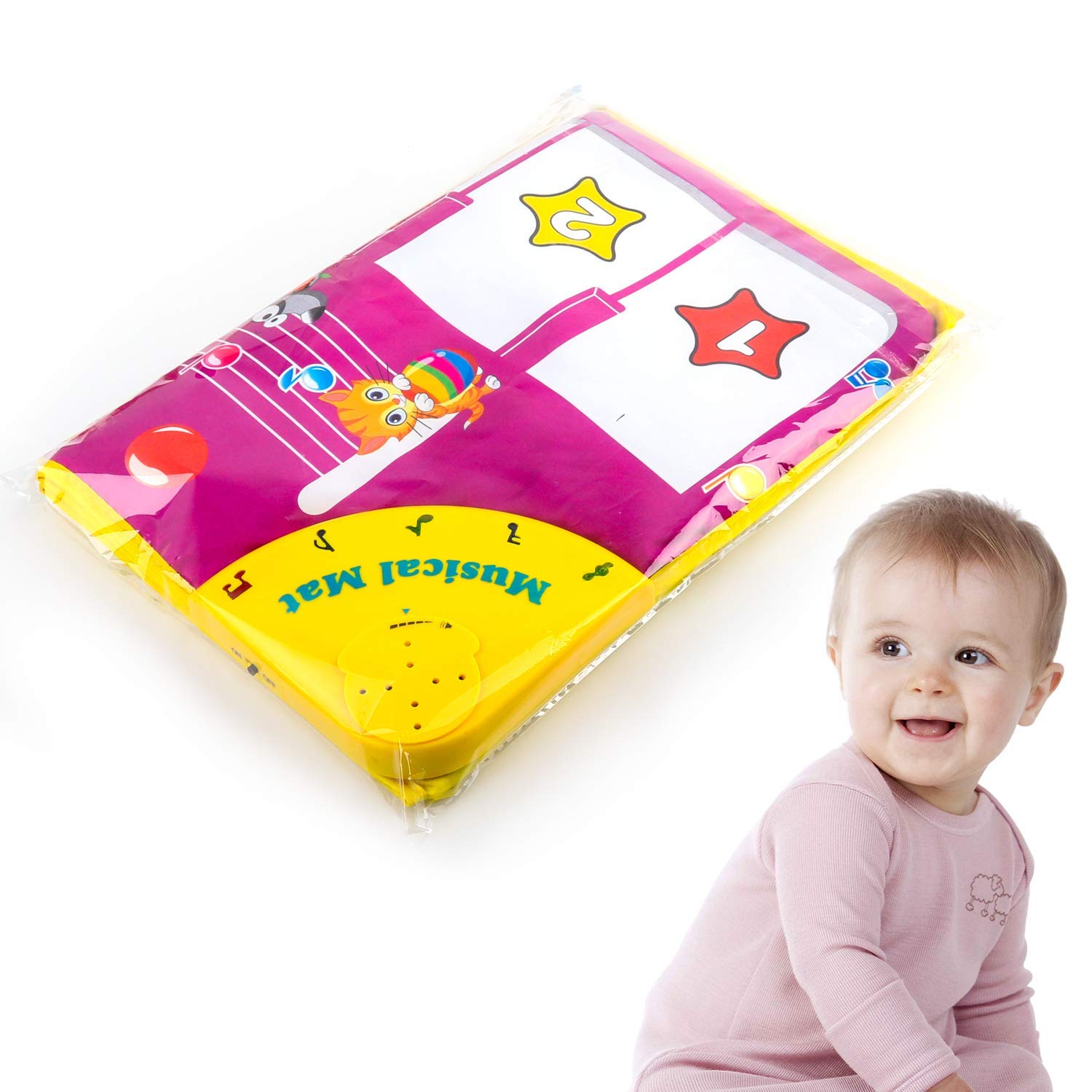 Piano Mat, Musical Dance Mat Keyboard Playmat Electronic Music Playmat Carpet Blanket for Kids Toys for 3-6 Year Old Girls 3 4 5 6 Year Old Girl Gifts Xmas Gifts for Kids