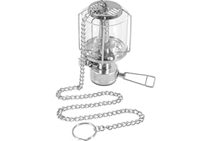 Hbaebdoo Camping Light Portable Tent Glass Lamp Butane 80LUX Light