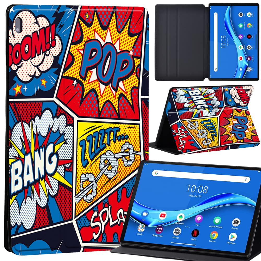 Case For Lenovo Tab M10 FHD Plus 10.3 inch (TB-X606X TB-X606F) Leather Case with Auto Wake-up, Flip Case for Lenovo Tab M10 FHD Plus Cover (graffiti011)