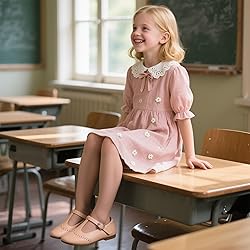 Tegeek Girls Toddler/Little Kid Mary Jane Flats