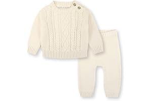 Hope & Henry Layette Long Sleeve Cardigan Sweater and Legging 2-Piece Set