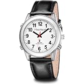 Hearkent Atomic American English Talking Watch Speaks Clear and Loud Time, Date and Alarm time Stretch Band is Best Gift for Senior,Visually impaired, or Blind People