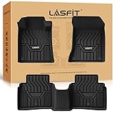 LASFIT Floor Mats for Nissan Altima 2026 2025 2024 2023 2022 2021 2020 2019, Custom Fit All Weather Durable TPE Floor Liners for 2019-2026 Altima S/SL/SR/SV/Platinum 1st & 2nd Row Car Mats,Black