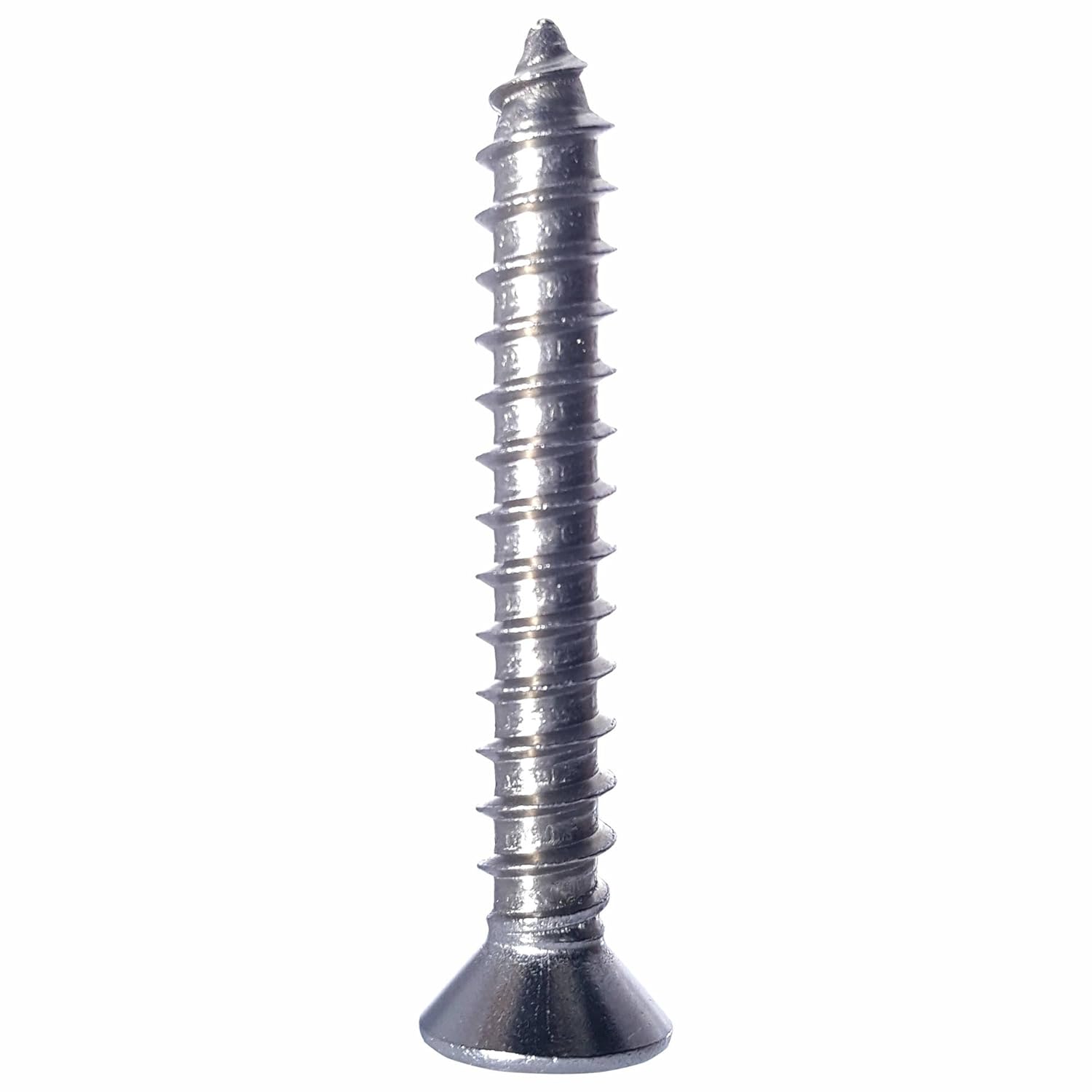 6 x 3/4 Flat Head Sheet Metal Screws, Square Drive, Stainless Steel 18