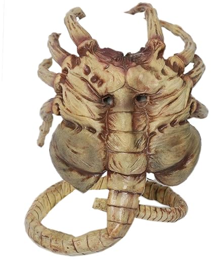 Halloween Alien Maske Latex Hunter Cosplay Kostüm Zubehör Film Kleidung Replik Props für Erwachsene Herren Merchandise
