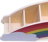 EXERZ Rainbow Pencil Holder 6 Compartment Desk Organiser with 50 Star Stickers view 7
