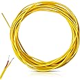Relaxweex K-Type Thermocouple Wire Awg 24 Solid W. PVC Insulation for Making Thermocouple or Extension Wire
