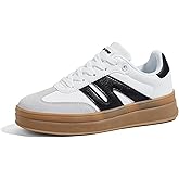 LUCKY STEP Boys Girls Platform Sneakers Fashion Casual Non Slip Walking Shoes Classic Retro Tennis Sneaker for Big Kids