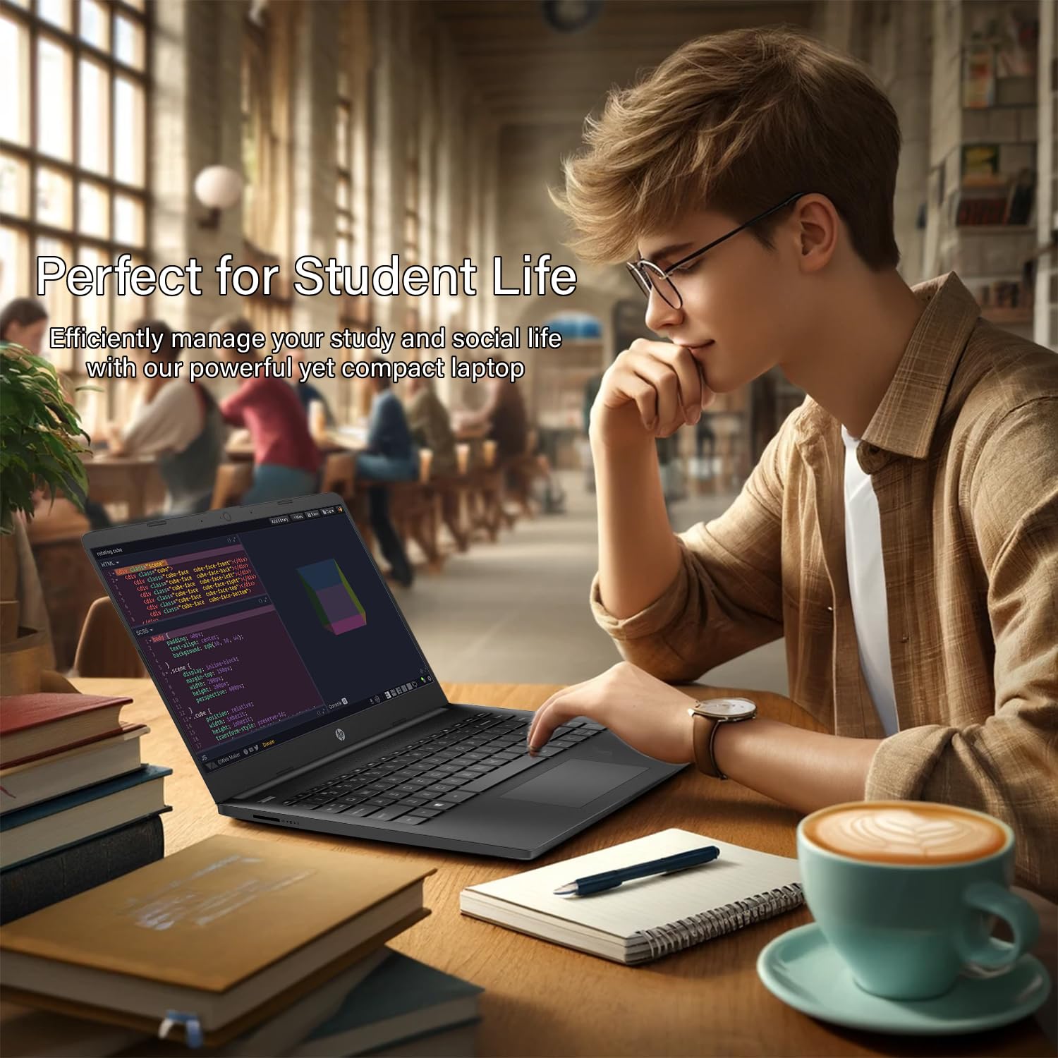 HP 14 Ultrabook • Back to School Limited Edition w/Microsoft 365 • Intel 4-Core CPU • 32GB RAM • 1.6TB Storage (128GB OnBoard w/ 512GB Portable Drive + 1TB OneDrive) • Black • Win 11