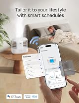 DREO 4L Smart Humidifier for Bedroom Kids Quiet 28dB Top Fill App Voice view 3