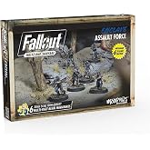 Modiphius Fallout Wasteland Warfare: Enclave Assault Force - 6 Miniatures | Capital Wave RPG Set, 32mm Scale Unpainted Resin Figures, Enclave Combat &amp; Recon Armor with Bases, Multi-Part Models