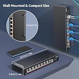 YuanLey 8 Port 2.5Gbe Unmanaged Ethernet Switch 10G SFP Metal Fanless view 5