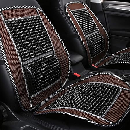 Amazon Sugeryy カーシート 車シートカバー クッション 背当て 通気シートカバー マッサージクッション 腰枕 滑り止め 疲れ解消 蒸れ ない 涼しい 通気抜群 暑さ対策 夏に最適 オフィス 椅 車用 プレゼント シートカバー 車 バイク
