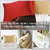 ZIMASILK 100% Mulberry Silk Pillowcase 6A 19 Momme 600TC Golden 50x75cm view 6