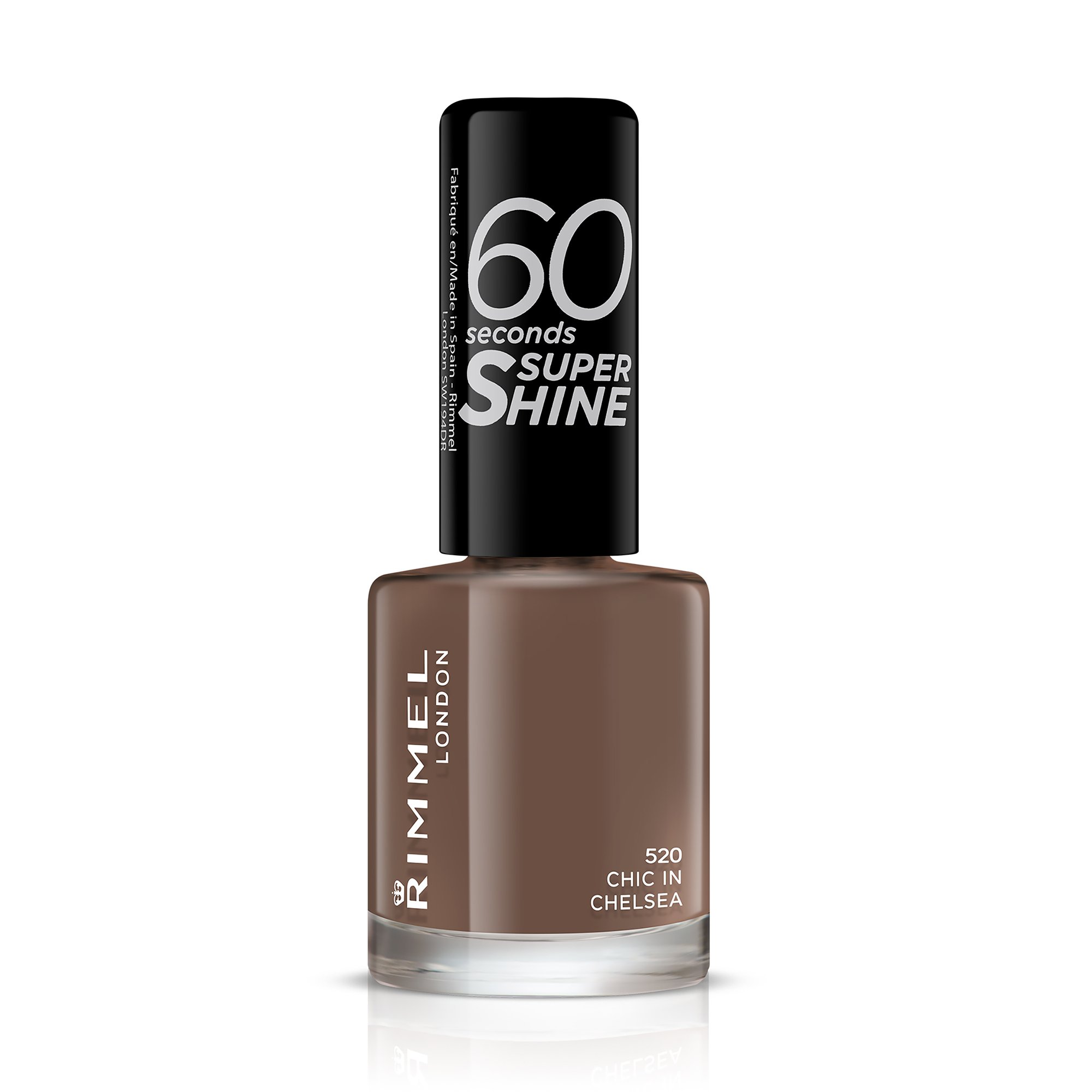 Rimmel London 60 Seconds Super Shine Nail Polish, 520 Chic in Chelsea, 8 ml
