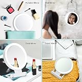 B Beauty Planet 20X/1X Double Sided Lighted Makeup Mirror with 3 Colors view 8