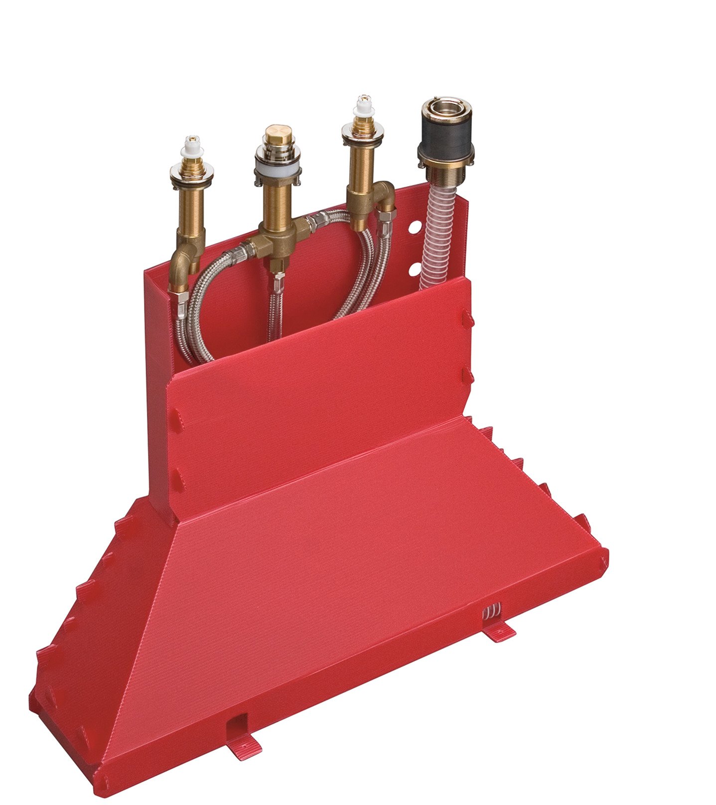 hansgrohe basic set for 4-hole rim-mounted bath mixer