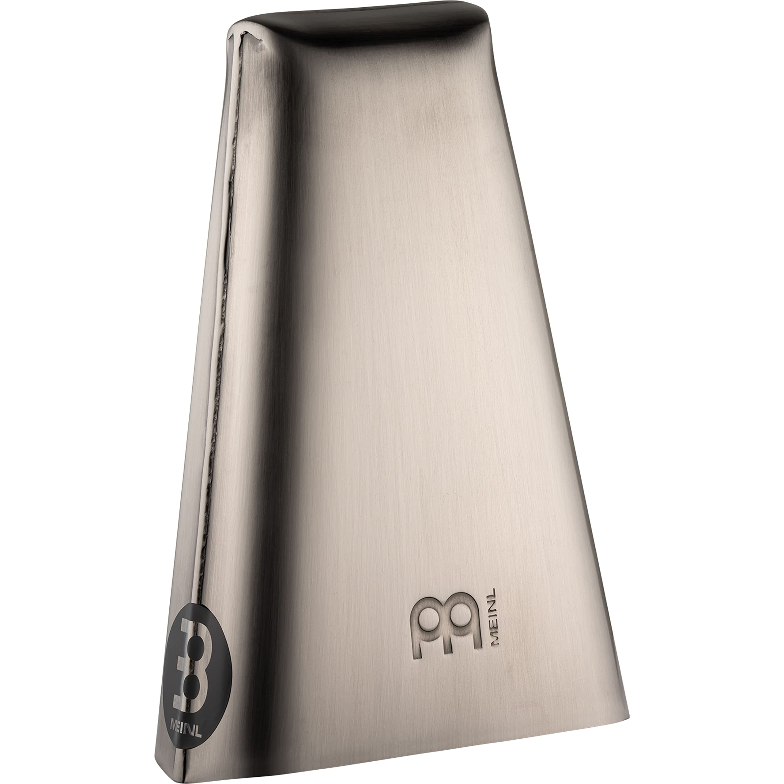 Meinl Percussion Handheld Cowbell Instrument - Very Large Idiophone - Length 8.25 Inches - Steel, Silver (STB815H)