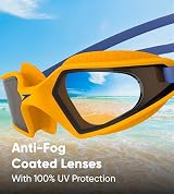 Speedo Hydropulse Youth Goggle Unisex Comfortable Adjustable Anti-Fog Anti-Leak view 7