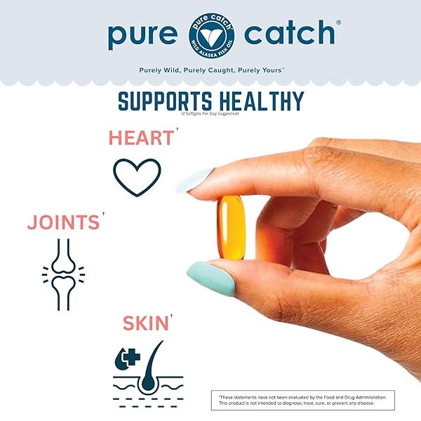 TRIDENT SEAFOODS PURE CATCH WILD ALASKAN FISH OIL FOR WOMEN + VITAMIN D3 – OMEGA-3 SALMON FISH OIL SUPPLEMENT – EPA AND DHA – 60 COUNT DAILY CITRUS SOFT GEL – JOINT SUPPORT, SKIN, AND HEART HEALTH