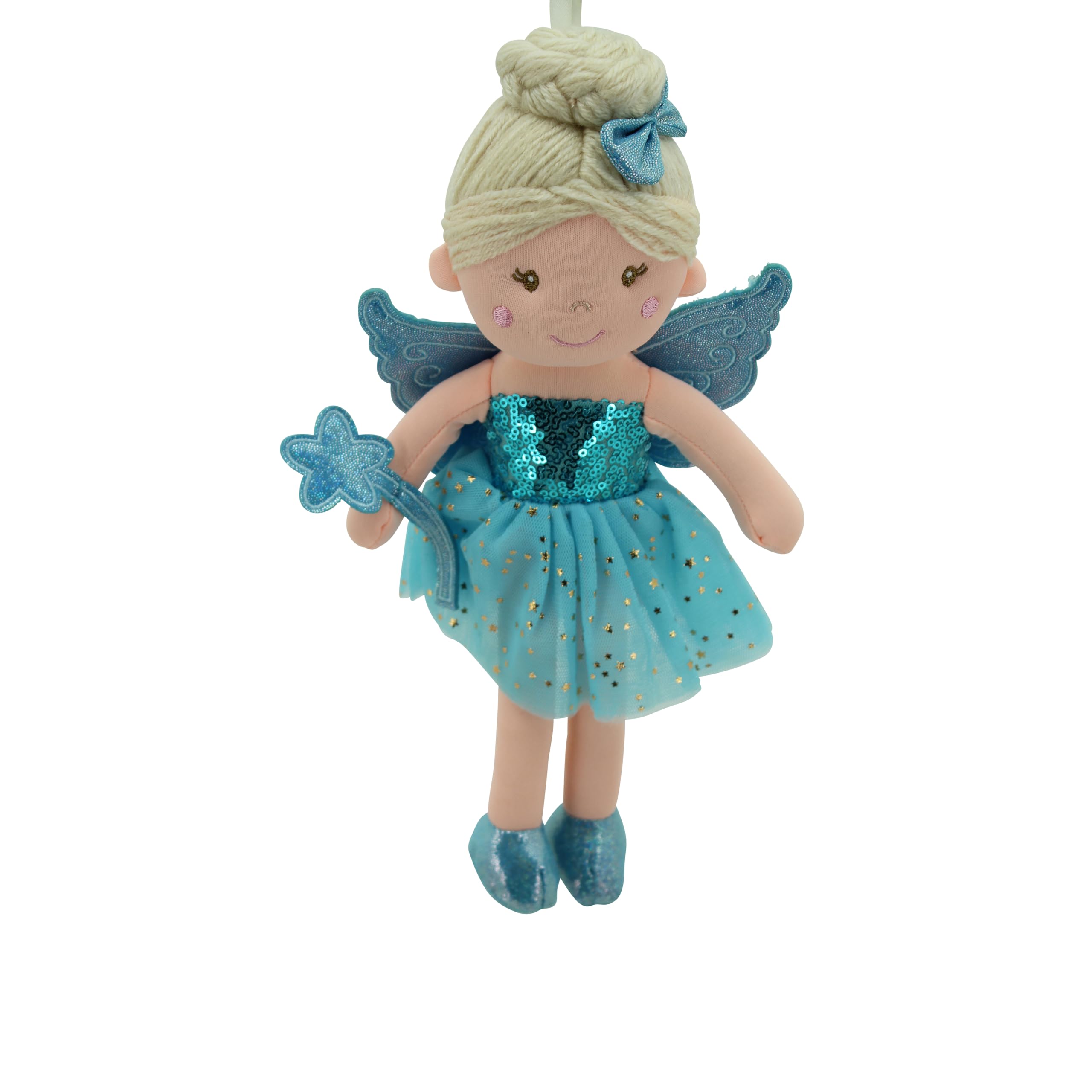 Sweety Toys 13258 Rag Doll Fairy Plush Toy Princess 30 cm Blue