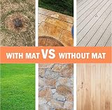 XIANTIAN Fire Pit Mat – Heat Resistant, Outdoor Deck Protector, Grey view 4