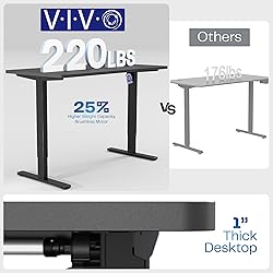 VIVO Electric 60 x 30 in Standing Desk, Memory
