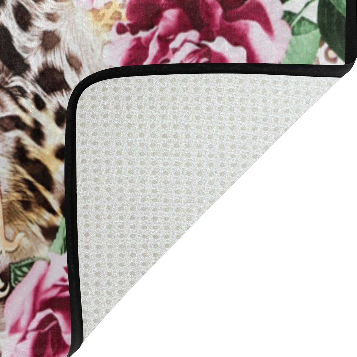 Mehrfarbig Leopardenmuster Fur Wohnzimmer Rosenmuster Textil 5 3 X
