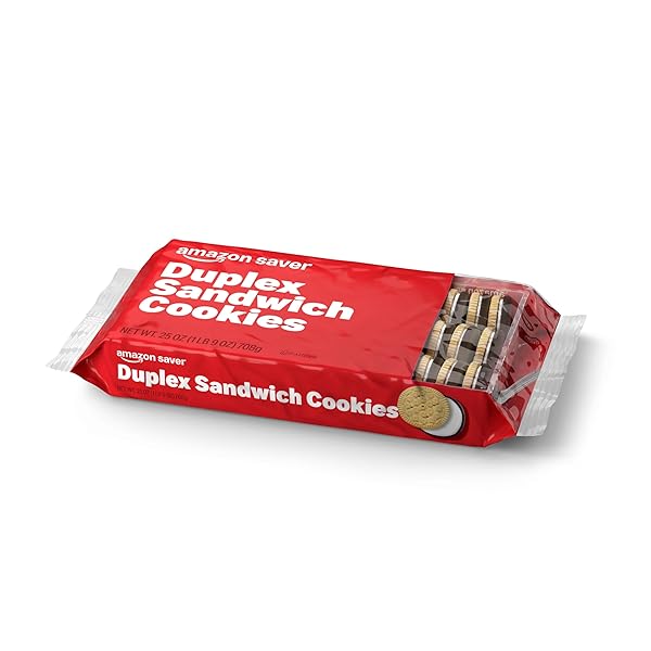AMAZON SAVER, DUPLEX SANDWICH COOKIES, CHOCOLATE FLAVOR, 25 OZ