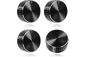 4-Pack Replacement Aluminum Alloy Selector Knobs for Delonghi Stilosa EC260BK – Anti-Slip Smooth Rotation, Precise Mode Contr