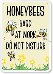 SmartSign Honeybees At Work Do Not Disturb Sign