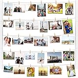 Cornice Foto Collage Con Corde E Clip - Per Parete, Personalizzabile Con Ricordi - Foto 7