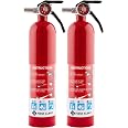 First Alert Home1-2, Standard Home Fire Extinguisher, Red, 2PACK