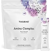 THORNE - Amino Complex - Clinically-Validated EAA and BCAA Powder for Pre or Post-Workout - Promotes Lean Muscle Mass & Exercise Recovery* - NSF Certified for Sport - 30 Servings - 8.15 Oz - Berry