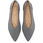 Semwiss Women's Ballet Flats Comfortable Casual Dressy Shoes,Work Flats Office Shoes Pointed Toe Leopard Flats.