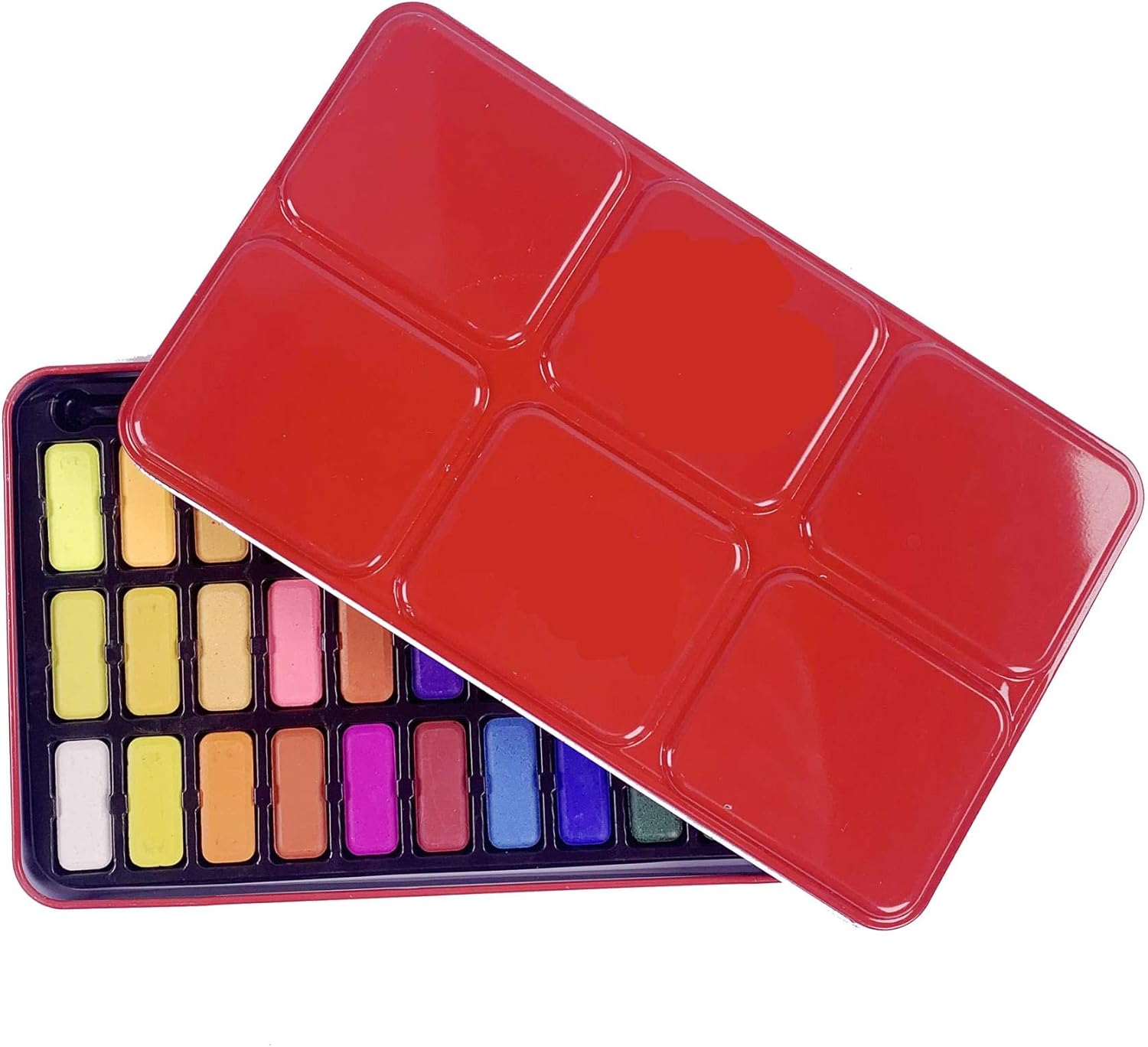 BCreativetolearn Water Colours Paint Set Tin 36 Watercolour Paint