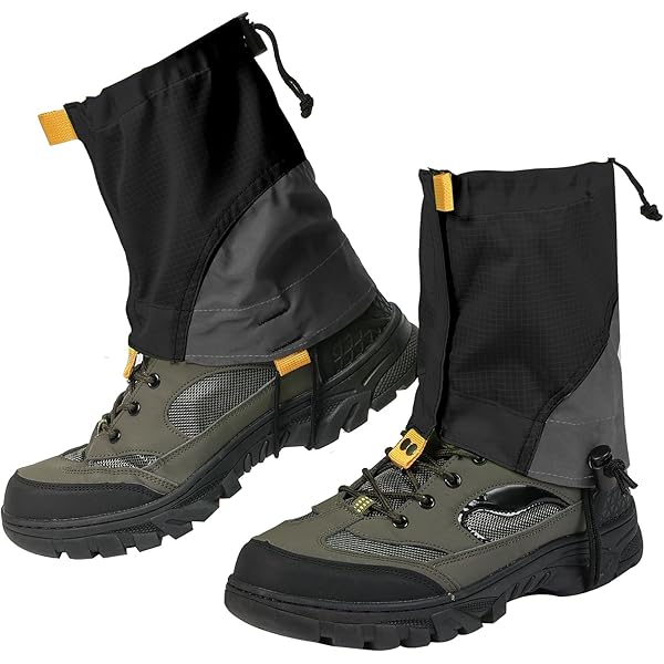 HQdeal Hiking Gaiters Leg Gaiters, 600D Oxford Waterproof Warmth Gaiters For Mountain Snow