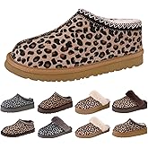 Hoaeiewds Platform slippers boots for Women Fur Fleece Lined Mini trend Short Ankle boots