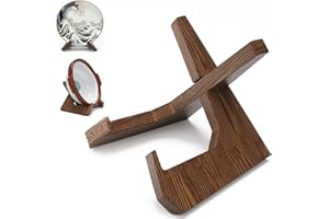 AOFURE Large Bowl Stands for Display 12 Inch Heavy Duty, Extra Wooden Plate Stand Deep, Wood Bowl Holders for Displaying, Decorative Platter Easel Holder for Decorative, Pottery, Bowls, Picture, Dish, Book